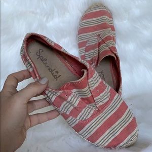 Splendid Slip-on Espadrille Sneaker Pink Stripe 10